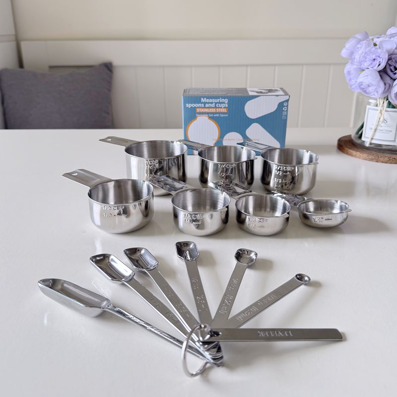 出口304不锈钢量勺套装