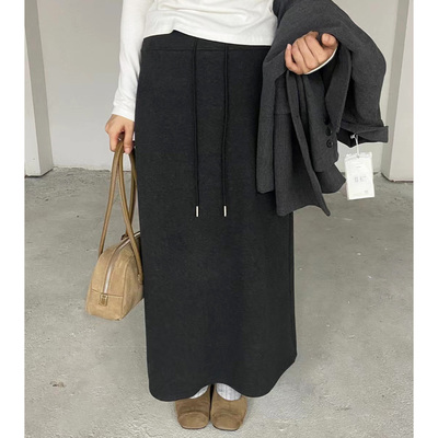 韩系梵客FANKE秋冬直筒中长裙