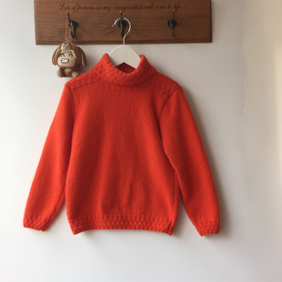 手工编织宝宝羊绒衫 宝宝毛衣 百分百抗起球山羊绒 加厚款羊绒衫