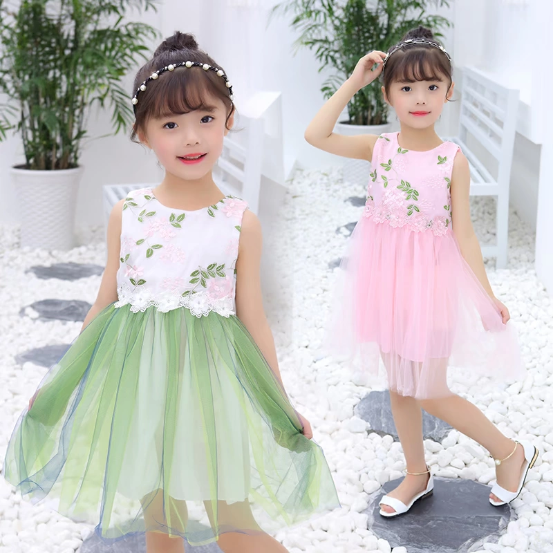 Cô gái mới ăn mặc váy Hàn Quốc phiên bản của chương trình đám cưới ăn mặc máy chủ dấu váy Váy ngày của trẻ em váy hiệu suất 12