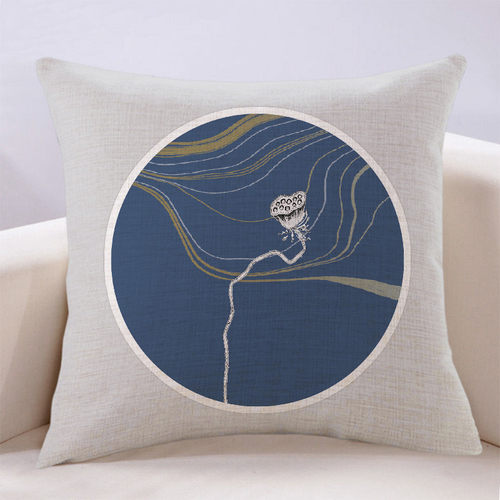 万燊PP棉客厅杭州中式莲蓬布艺