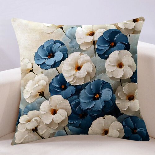 万燊抱枕客厅沙发美式花朵轻奢风