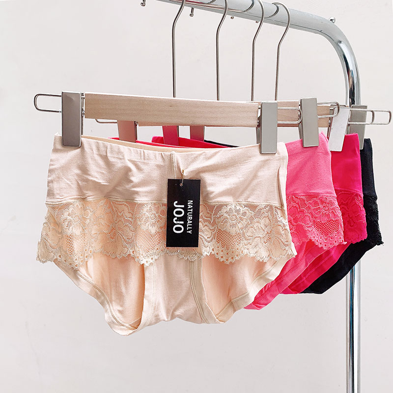 内裤粘胶高弹力蕾丝花边透气