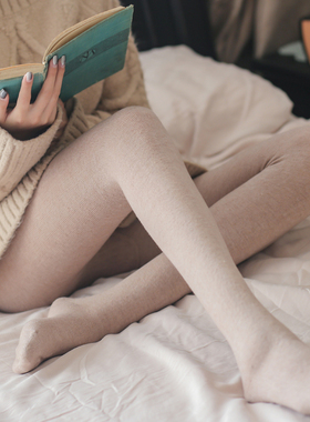 mmmnice暖心加厚30%羊毛高级莫兰迪色秋冬羊绒磨毛超柔哑光连裤袜