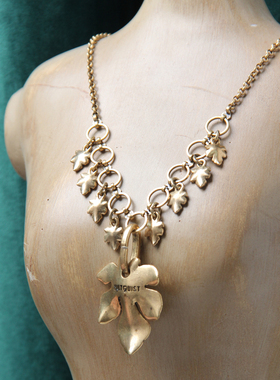 丹麦轻奢纯铜精美吊坠锁骨链