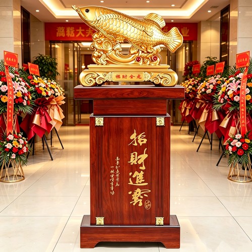 招财金龙鱼落地摆件开业礼物贺礼