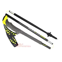 Chính hãng LEKI Cheetah khóa nhanh kính thiên văn gấp cực nhẹ trekking cực 640207 Bốn nút Z thanh đi bộ - Gậy / gậy 	bán gậy cho người mù