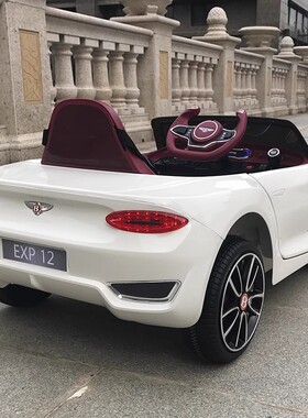 宾利豪华儿童电动车正版授权四驱液压门带遥控四轮汽车可坐人宝宝