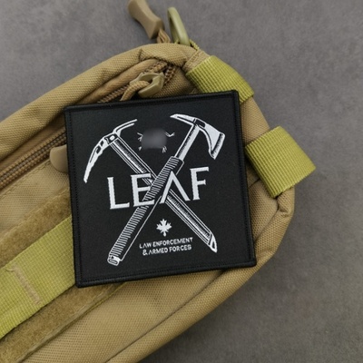 LEAF战斧织唛魔术贴章骷髅鸟臂章