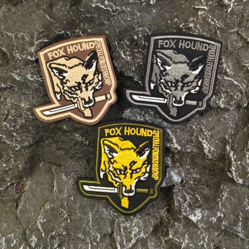 合金装备FOX猎狐刺绣魔术贴徽章