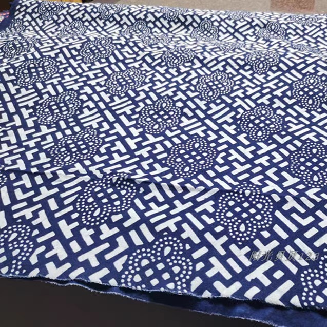 复古小碎花老粗布全棉服装面料