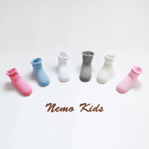 包邮0-1-3岁6月婴儿袜子纯棉松口袜幼儿薄棉袜春秋夏