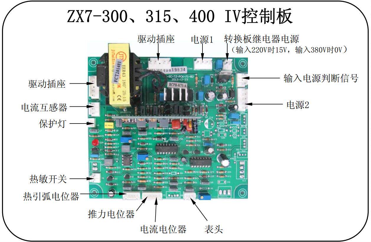 RUICHUANG ZX7 제어판 ZX7-300 315 400[25:15의 작은 수직 플레이트 포함]