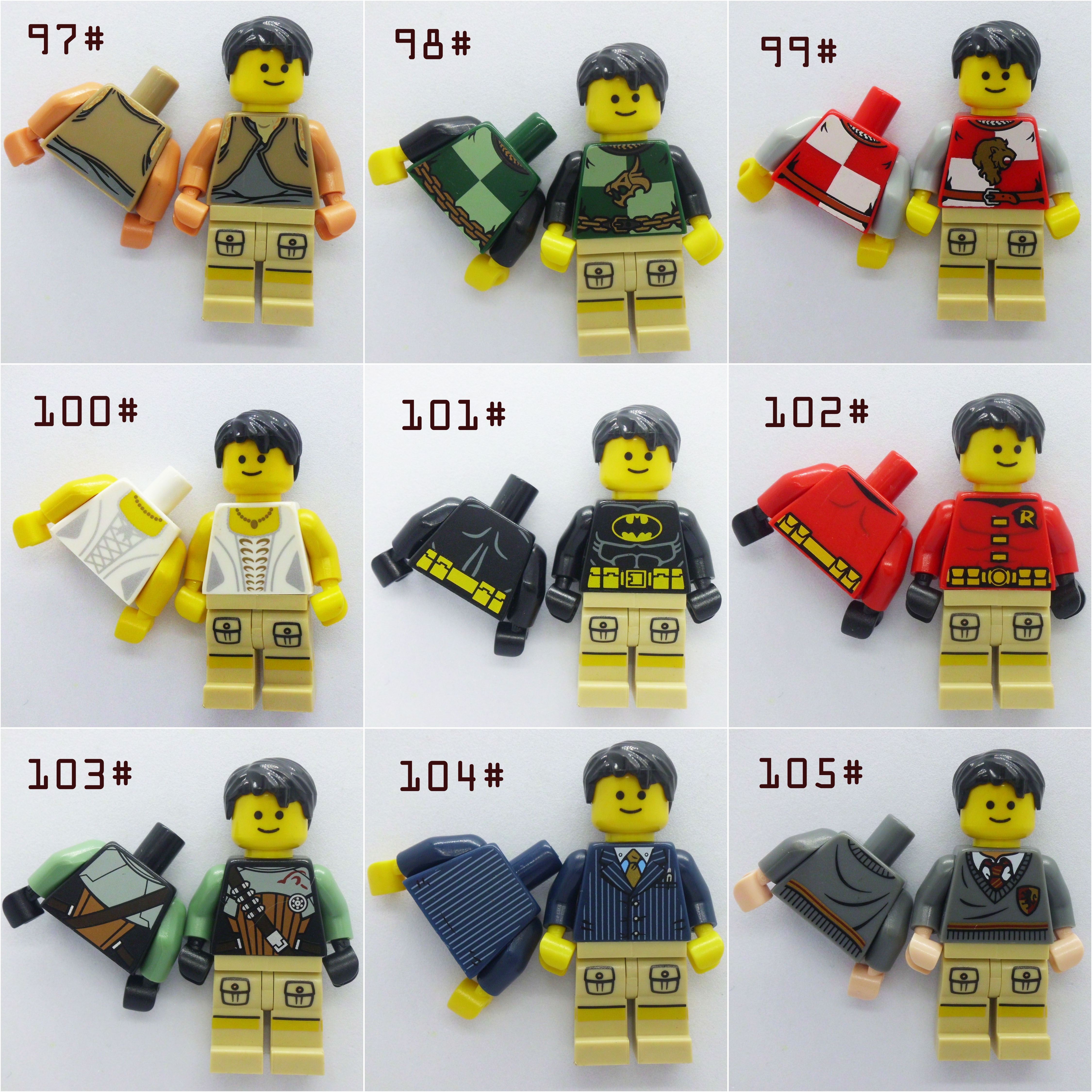 乐高 LEGO 散货 人仔身体 衣服 人仔配件