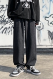 MK26*P552022春/主推款~港风新品潮纯色休闲牛仔长裤潮男，男装牛仔裤，电商A249