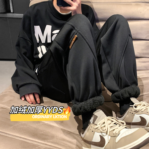 AK91*P55 控78元 直播数据力推款~加绒加厚束脚运动休闲卫裤男图片