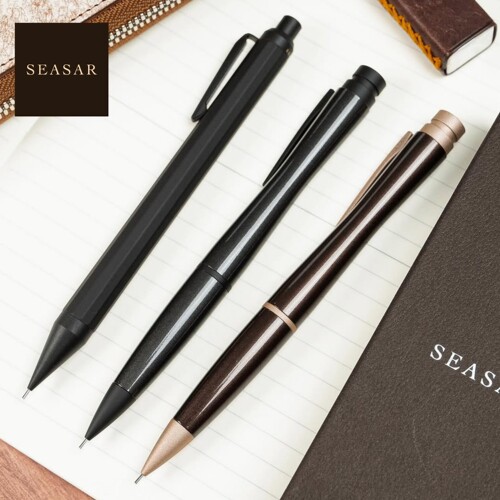 预d日本seasar金属低重心Aero&GRAVIUM时尚商务按动自动铅笔0.5mm