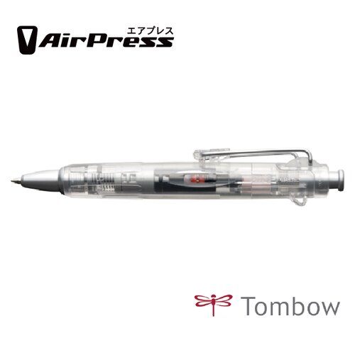 现货日本蜻蜓Tombow AIRPRESS空气加压式原子笔BC-AP圆珠笔透明款