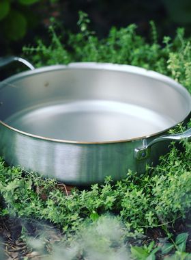 比利时FALK纯铜flandria轻量版紫铜芯锅煲汤锅炖锅双耳牛排深煎锅