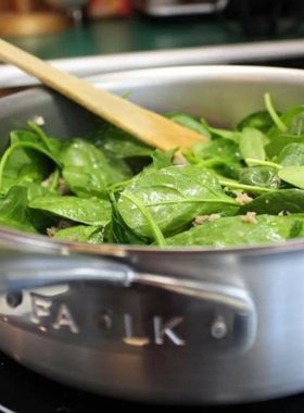 比利时FALK隼夹铜芯牛排平底锅深煎锅主厨不粘无涂层不锈钢SAUTE