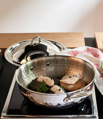 锤纹法国火锅法国不锈钢专业炒锅