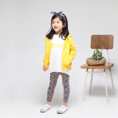 小清新糖果色春秋冬纯色儿童男女童薄棉外套加绒休闲连帽外套夹克