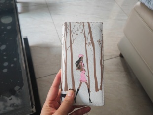 商场撤柜品牌库存钱包女士牛皮真皮钱包长款两折白色