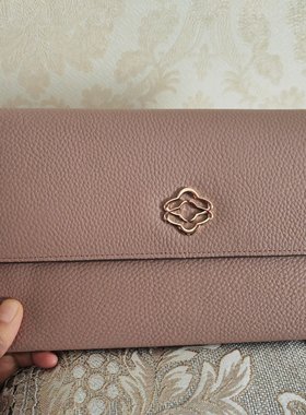 链条包商场撤柜品牌牛皮单肩斜挎包裸粉