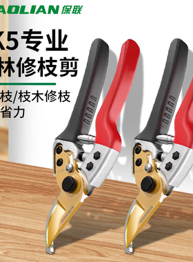  保联修枝剪园林花艺嫁接专用剪子花卉果树专用SK5锋利修枝剪刀