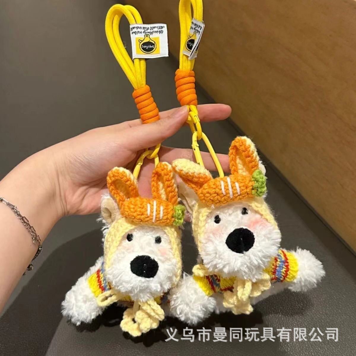 可爱西高地挂件潦草小狗毛绒公仔包挂件钥匙扣多巴胺玩偶挂饰礼物