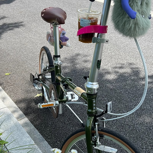 小布折叠车自行车水杯架小配饰公路单车咖啡饮料杯夹骑行水壶架子