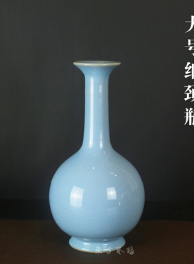 汝窑玄关插花客厅摆件