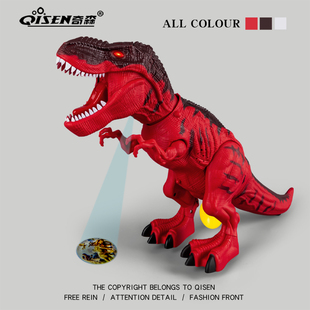 恐龙玩具儿童仿真动物模型大号发光霸王龙蛋男孩关节可动玩偶摆件
