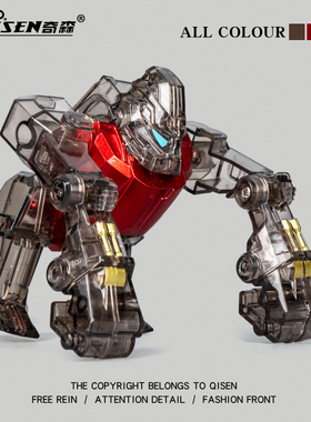 机器人男孩6变形玩具合体机甲战士手办儿童3岁益智拼装多关节可动