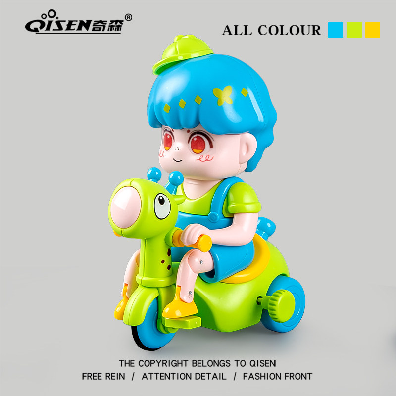 上链发条益智学爬会跑小动物玩具