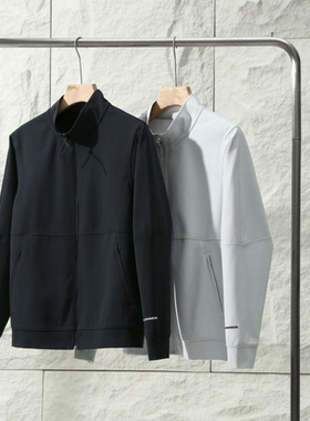 意大利品牌柜1189立体剪裁春秋情侣立领弹力简约运动休闲夹克外套