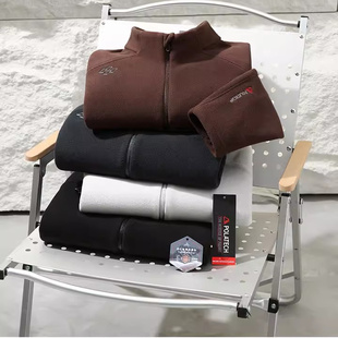 秋冬户外百搭保暖抓绒衣立领夹克外套 男女款 轻奢神衣 加绒加厚