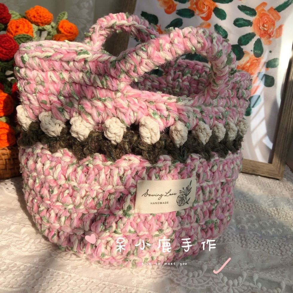 [成品]纯手工编织包包手混线包包送女友闺蜜仙女包--特价不退不换