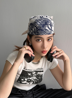纯棉头巾方巾阿美咔叽