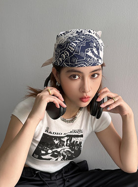 纯棉头巾方巾阿美咔叽