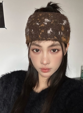 复古风美拉德系混色发带