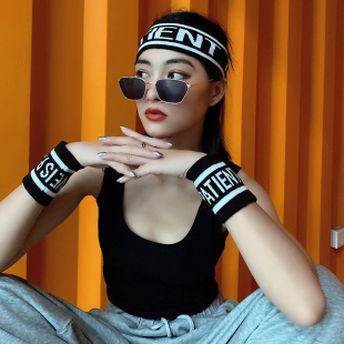 韩版 男女儿童运动护腕擦汗护手腕带幼儿团体表演护具吸汗护腕配饰