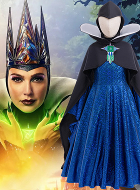 格林童话cosplay白雪公主邪恶王后同款礼服女童毒皇后全套演出服