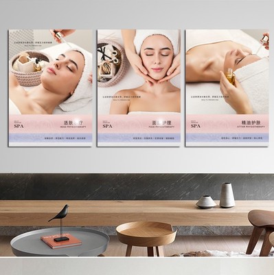 美体养生微整形精油墙壁画