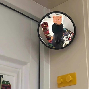 不占空间 吸盘全身镜无痕免胶创意玄关上墙穿衣镜女生出门广角镜