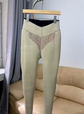 外穿打底棉裤S4号•700克踩脚加厚羊毛保暖一体裤265