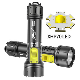 强光潜水手电筒磁控开关绑带防水手电深潜水下专用照明灯便携迷你