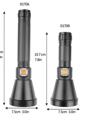 Astey大光杯定焦防水手电筒专业潜水强光水陆两用XHP90手电筒