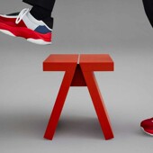 创意现代实木换鞋 凳红色休闲矮凳玄关穿鞋 坐凳儿童凳子简约小边几