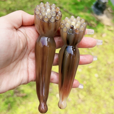 牛角莲蓬按摩点穴棒面部护理